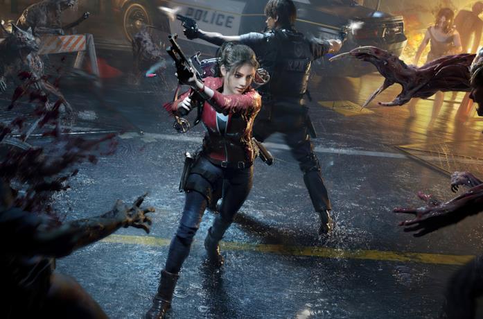 Leon e Claire nel remake di Resident Evil 2