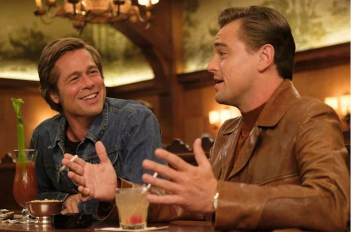 Un'immagine dei protagonisti di C'era una volta a... Hollywood