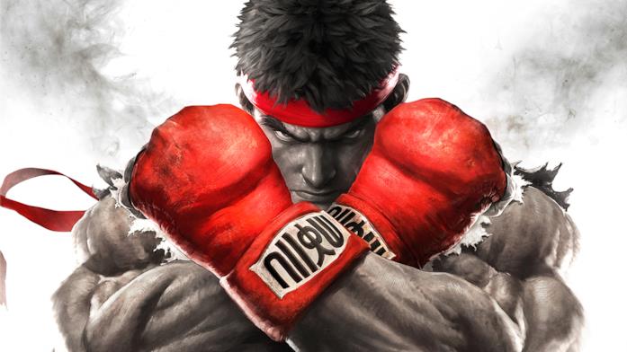 Ryu da Street Fighter Ryu sulla copertina di Street Fighter V