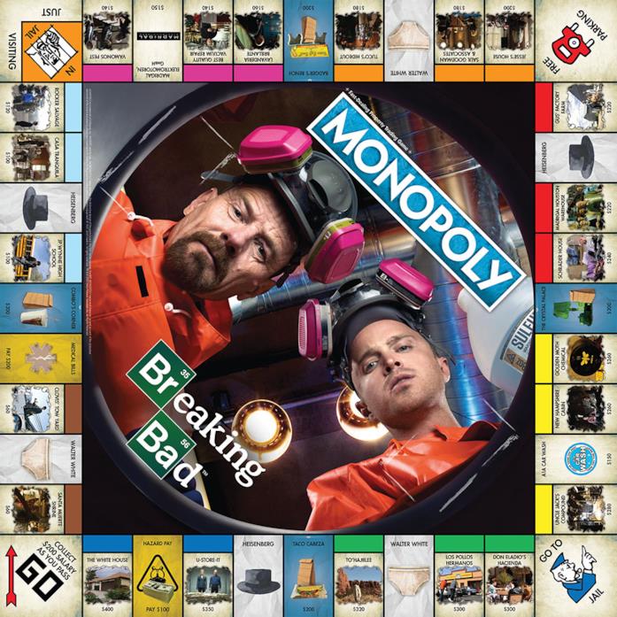 Breaking Bad, arrivano Monopoly e Trivial Pursuit della serie Il tabellone del Monopoly di Breaking Bad