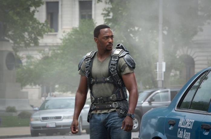 Anthony Mackie nei panni di Falcon nel Marvel Cinematic Universe
