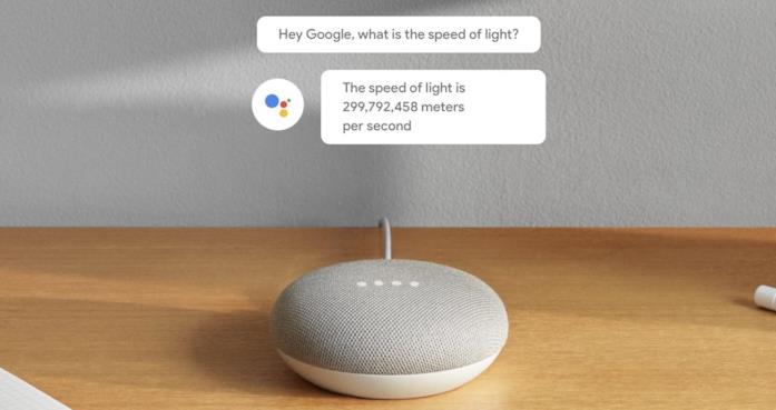 Immagine promozionale di Google Home Mini