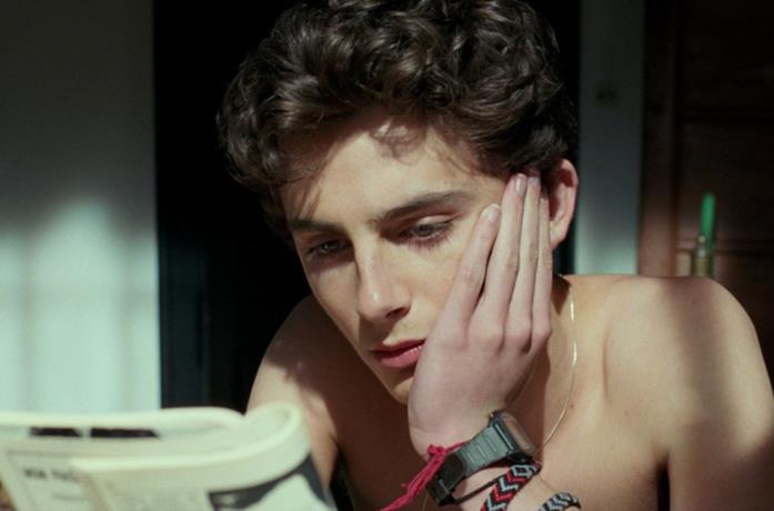 Timothée Chalamet in primo piano in Chiamami col tuo nome