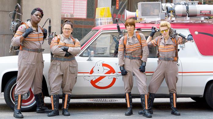 Le Ghostbusters Melissa McCarthy, Kristen Wiig, Kate McKinnon e Leslie Jones.