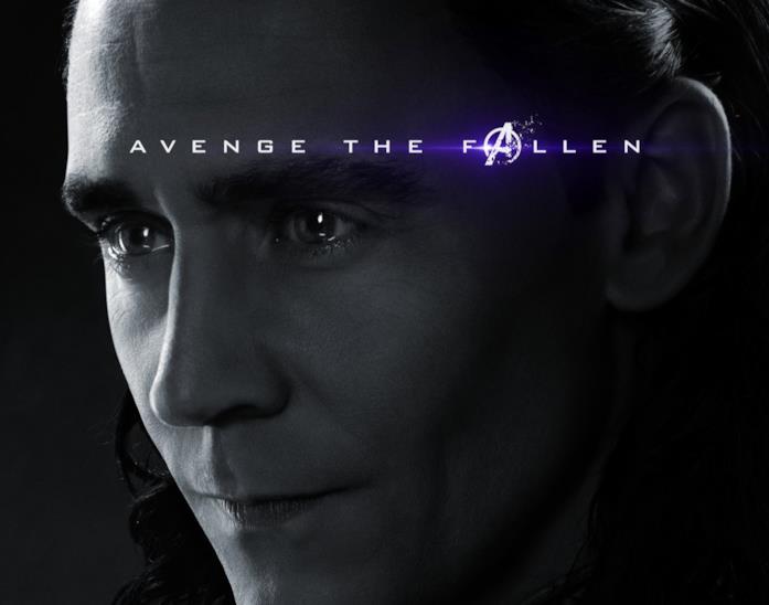 Il poster di Avengers: Endgame che ricorda il sacrificio di Loki Character poster di Avengers: Endgame dedicato a Loki