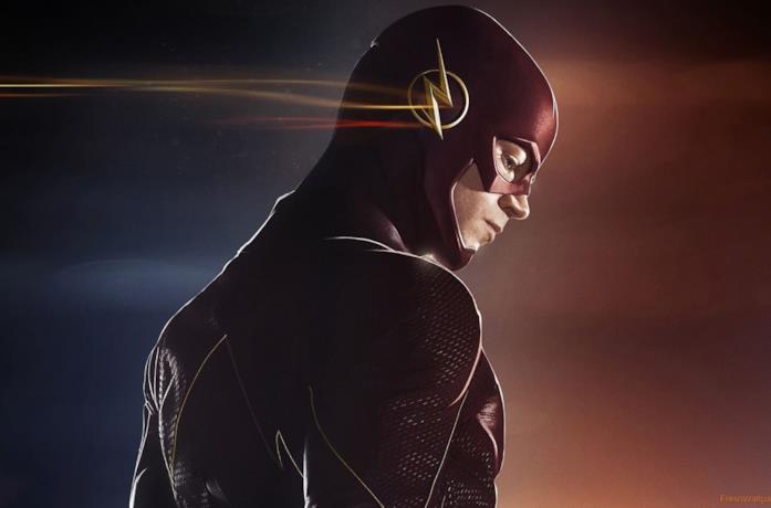 Grant Gustin nei panni di The Flash