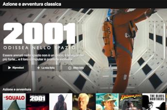 La sottocategoria "Azione e avventura classica" su Netflix