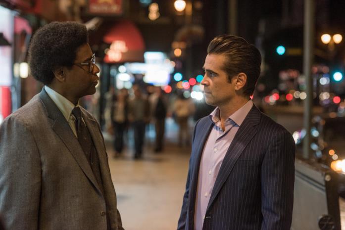 Una scena di End Of Justice con Denzel Washington e Colin Farrell Denzel Washington e Colin Farrell