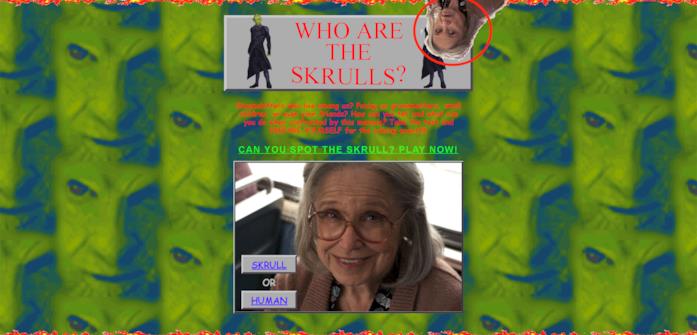 Lo Skrull in versione "signora anziana" è un elemento di disturbo del sito di Captain Marvel Screen dal sito ufficiale di Captain Marvel