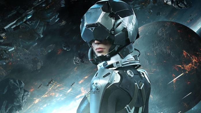 La protagonista di EVE: Valkyrie