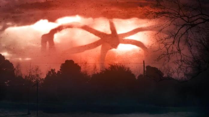 Il Mind Flayer in Stranger Things Una scena di Stranger Things