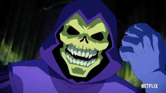 Skeletor, il terribile nemico di He-Man Un'immagine di Skeletor tratta dal trailer di Masters of the Universe: Revelation