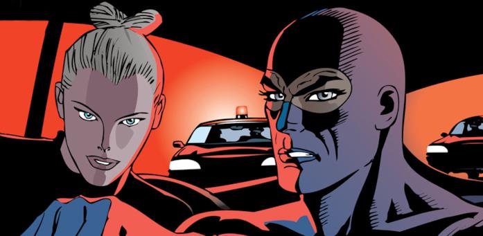 Diabolik insieme ad Eva Kant Diabolik ed Eva Kant stanno fuggendo dalla polizia a bordo della loro storica auto