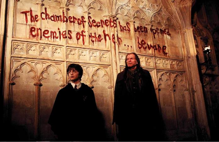 Una scena di Harry Potter e la camera dei segreti