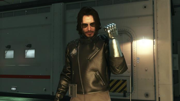 Metal Gear Solid V accoglie Keanu Reeves Keanu Reeves nei panni di Johnny Silverhand in Metal Gear Solid V