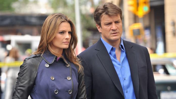 Stana Katic e Nathan Fillion, coppia in Castle Richard Castle e Kate Beckett di Castle