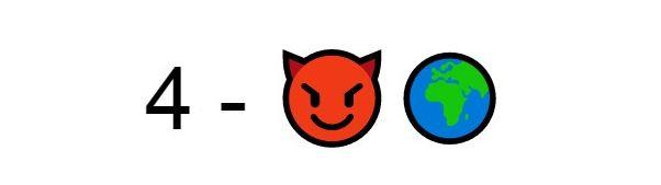 Emoji diavolo terra