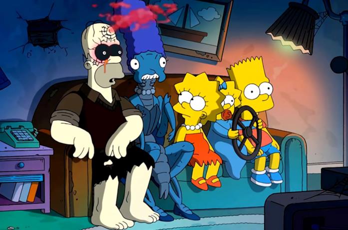 La famiglia Simpson, composta da Homer, Maggie, Marge, Bart e Lisa