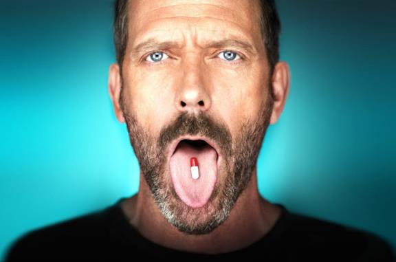 Hugh Laurie nei panni di Dottor House