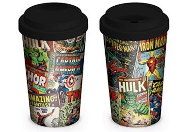 Marvel Tazza da Viaggio Travel Mug, Ceramica, Multicolore, 18 x 1 x 1 cm