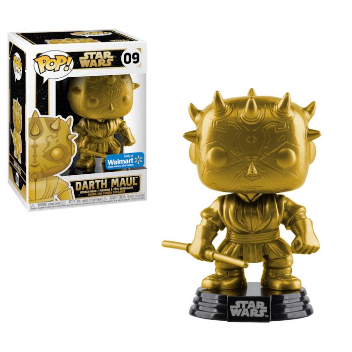 Darth Maul Funko POP Star Wars: Darth Maul (Gold Metallic) - Walmart Exclusive
