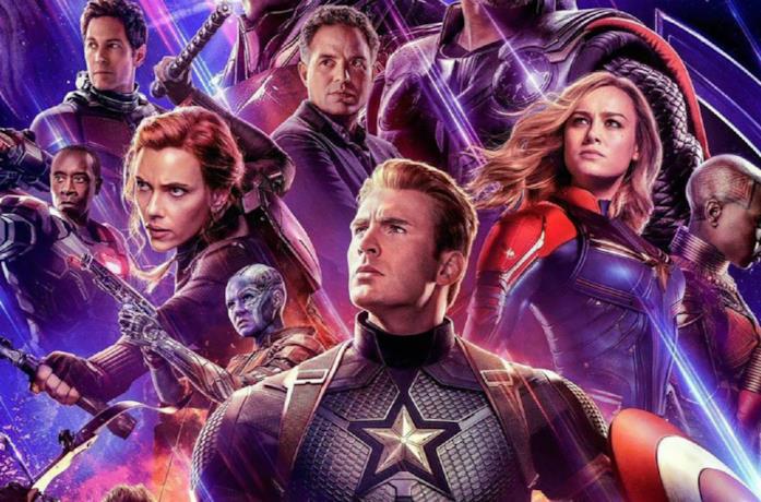 Un'immagine dei Vendicatori nel poster di Avengers: Endgame