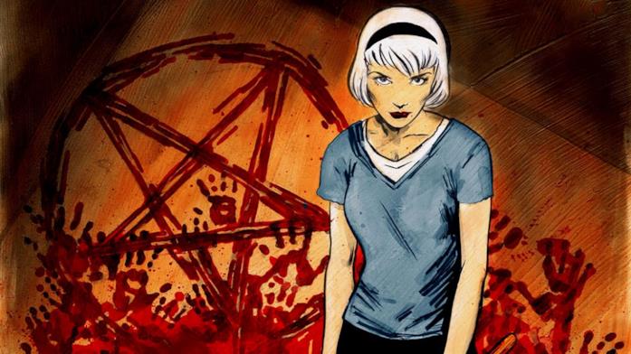 Sabrina Spellman dal fumetto Chilling Adventures of Sabrina Sabrina nella nuova versione dal fumetto Chilling Adventures of Sabrina