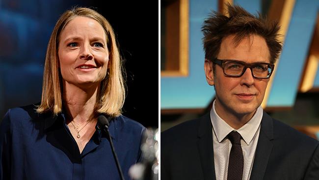 Jodie Foster e James Gunn ritratti in due occasioni ufficiali