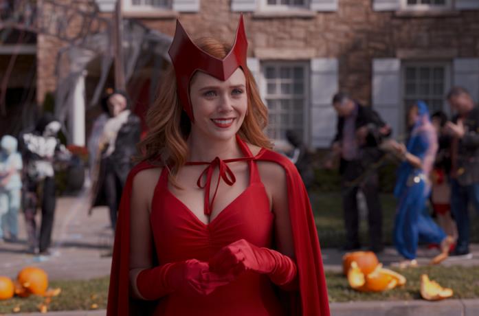 Elizabeth Olsen, volto di Scarlet Witch Wanda Maximoff a Westview