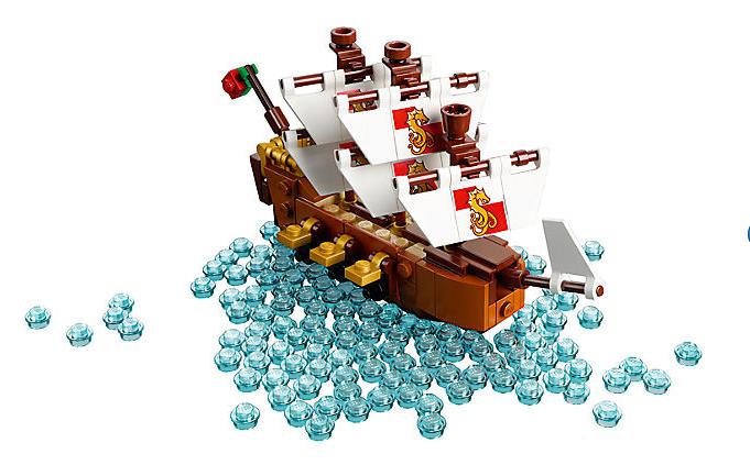 Componente di Ship in a bottle 21313 di LEGO La nave, uno dei tre componenti del set Ship in a bottle 21313 di LEGO