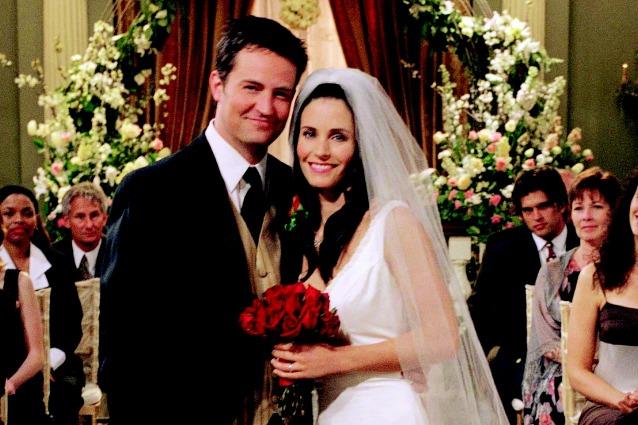 Friends, Monica e Chandler sono stati subito amati dai fan Matthew Perry e Courteney Cox in Friends