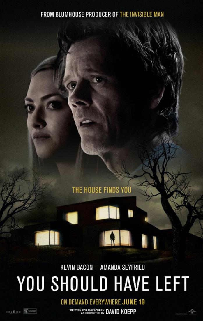 You Should Have Left: trama e cast del film horror di Kevin Bacon Locandina You Should Have Left