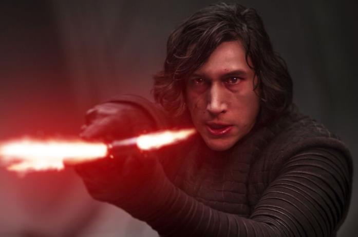 Adam Driver in una scena di Star Wars