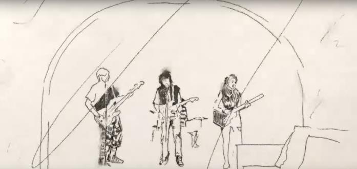 Un'immagine tratta dal video di Take on Me dei Weezer Una sequenza del video di Take on Me, dei Weezer