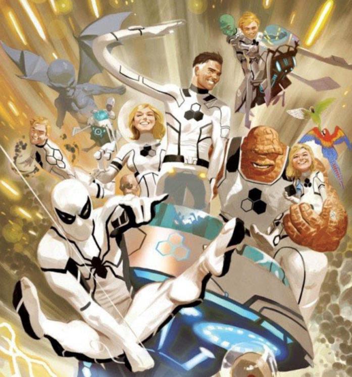 In arrivo un nuovo crossover tra Spider-Man e i Fantastici Quattro? Illustrazione di Spider-Man e i Fantastici Quattro