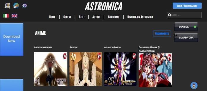 Astromica pagina anime Yamato Astromica anime