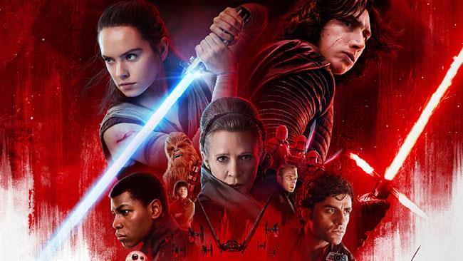 Star Wars: Gli Ultimi Jedi, particolare del poster ufficiale italiano