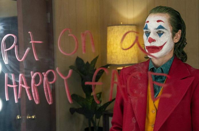 Un'immagine di Joaquin Phoenix in Joker