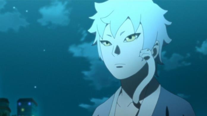 Mitsuki vuole diventare un grande shinobi Mitsuki è nel team di Boruto