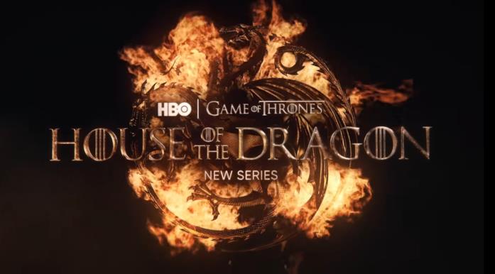 Il logo di House of the Dragon, spin-off di Game of Thrones Lo spin-off di Game of Thrones, House of the Dragon