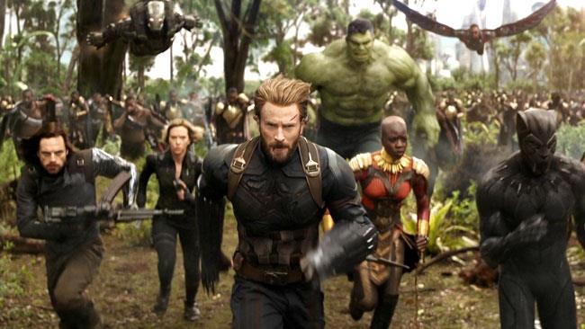 Gli Avengers in Wakanda in una scena di Infinity War
