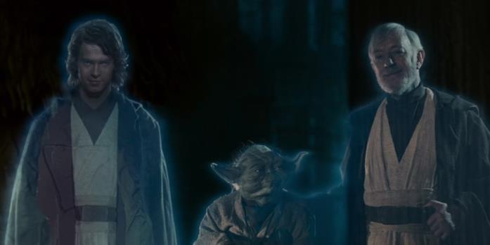 Anakin Skywalker, Yoda e Obi-Wan Kenobi Anakin Skywalker, Yoda e Obi-Wan Kenobi nel finale de Il ritorno dello Jedi