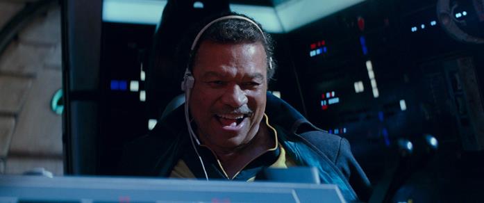 Rian Johnson, regista de Gli ultimi Jedi, sostiene che fare i film per i fan sia sbagliato Billy Dee Williams in una scena del film L'ascesa di Skywalker