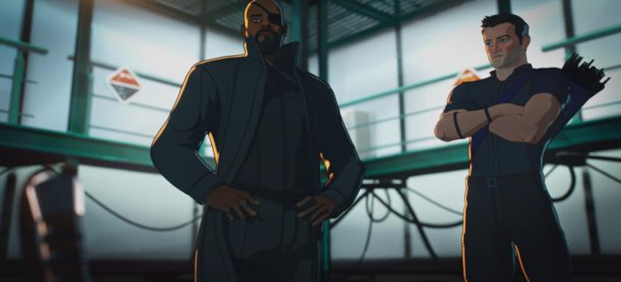 What If...?, le novità sulla prima e sulla seconda stagione Nick Fury e Occhio di Falco nella serie What If...?
