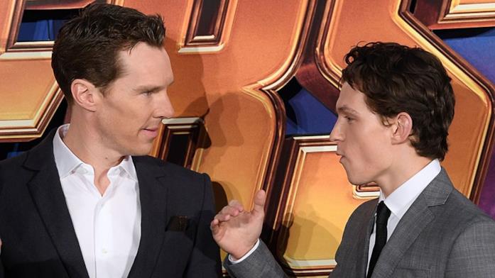 Tom Holland e Benedict Cumberbatch alla première di Avengers: Infinity War