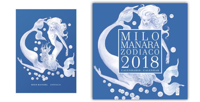 Lo Zodiaco di Milo Manara La cover dell'artbook e del Calendario dello Zodiaco di Milo Manara