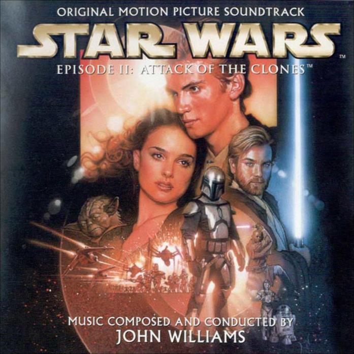 Colonna sonora Star Wars Episodio II Copertina del cd di Star Wars Episodio II