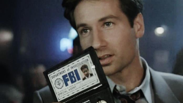 Fox Mulder, agente dell'FBI di X-Files Primo piano di David Duchovny, nei panni di Fox Mulder in X-Files