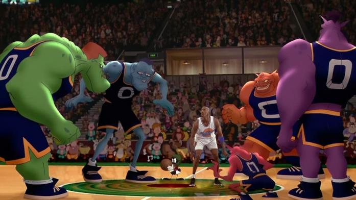Space Jam: Charles Barkley, Patrick Ewing, Larry Johnson, Muggsy Bogues e Shawn Bradley Charles Barkley, Patrick Ewing, Larry Johnson, Muggsy Bogues e Shawn Bradley