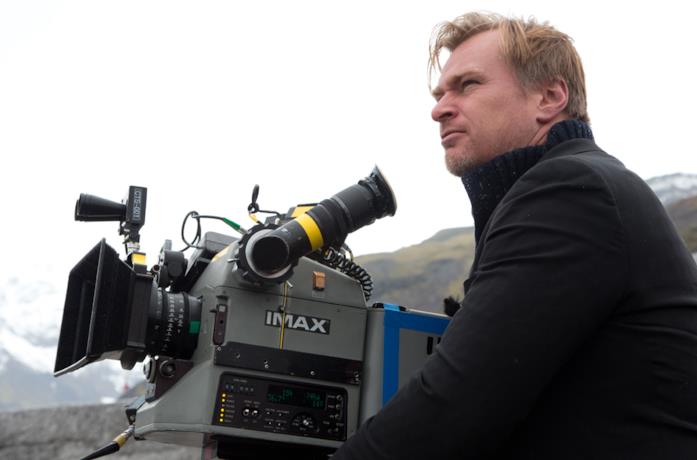 Christopher Nolan sul set di Interstellar
